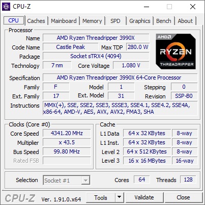 Ryzen tr online 3990x